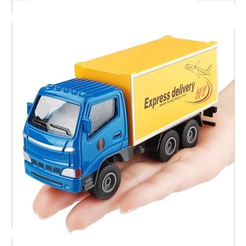 Wholesale 1:60 alloy engineering vehicle model,simulation container childrens toys,box trucks,free shipping