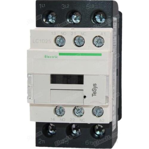 Original New LC1-D25F7C LC1D25F7C LC1D25F7 TeSys D Telemecanique Contactor AC110V coil voltage 1 open 1 closed auxiliary contact