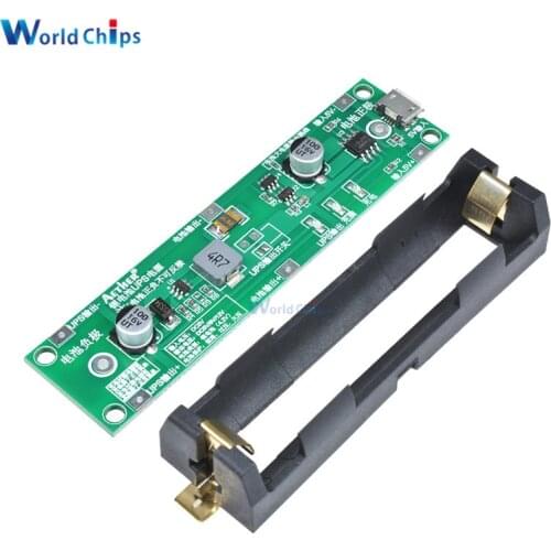 5V 18650 Lithium Battery Boost Step Up Module Charge Discharge the Same Time UPS Protection Board Circuit Li-ion Micro USB DIY