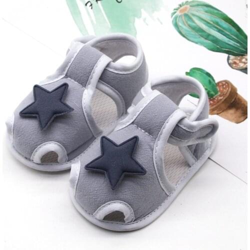Shoe Child Girl Infant Newborn Baby Girls Boy Prewalker Printing Stars Applique Single Shoes Sandals Baby Обувь Для Детей