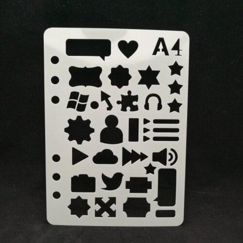 Computer symbol Layering Stencil Drawing Color Spraying Stencil for Diy scrapbook/photo album ,painting stencil,home decor