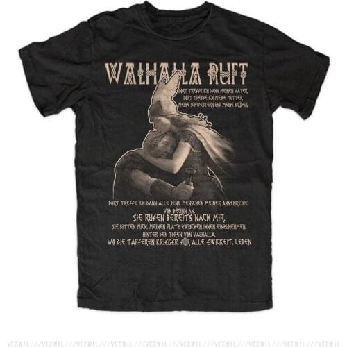 Walhalla Ruft Neu T-Shirt Odin Thor Mjlnir Loki Midgard Wikinger Kelten Asgard For Youth Middle-age The Old