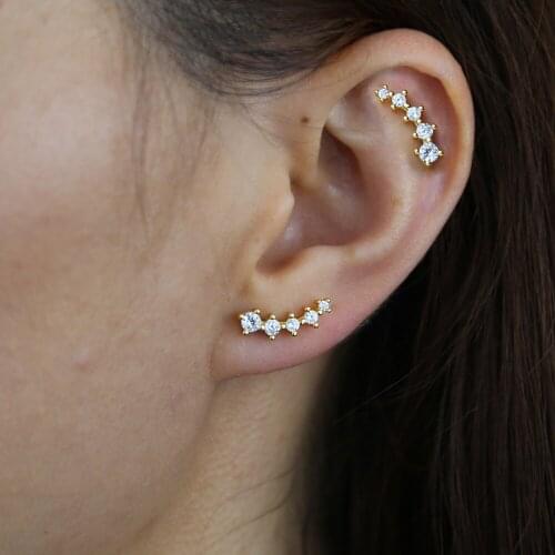 100% 925 sterling silver bling fashion women jewelry micro paved cz sparking Geometric Round Tassel link chain dangle earrings