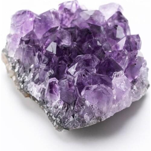 1pcs Uruguay Amethyst Cluster Geode Irregular Crystal Quartz Home Decor Specimen 3*1.5cm