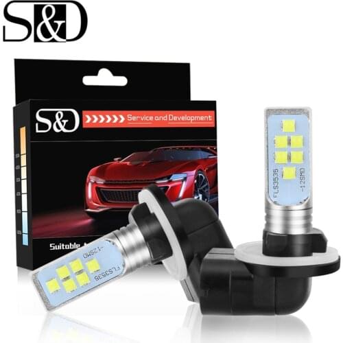 2Pcs H27 880 881 LED Bulbs P13W PSX26W Car Driving Fog Lights FLS3535 Super Bright 6000K White Lamp H27W/2 H27W/1 Auto 12V 24V