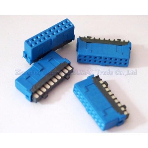 30pcs/lot new USB 3.0 IDC 19P female connect socket/jack PCI Plug, Free shipping