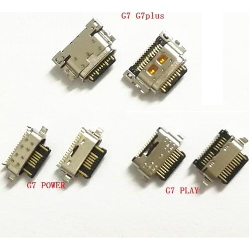 50pcs For Motorola Moto G7 G7 plus G7 Play power micro usb jack connector charging Port socket Charger Dock Plug