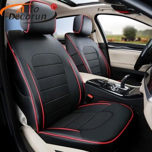 AutoDecorun Dedicated seat covers PU leather for Porsche Panamera 2013 car seat covers sets protector cushion supports headrests