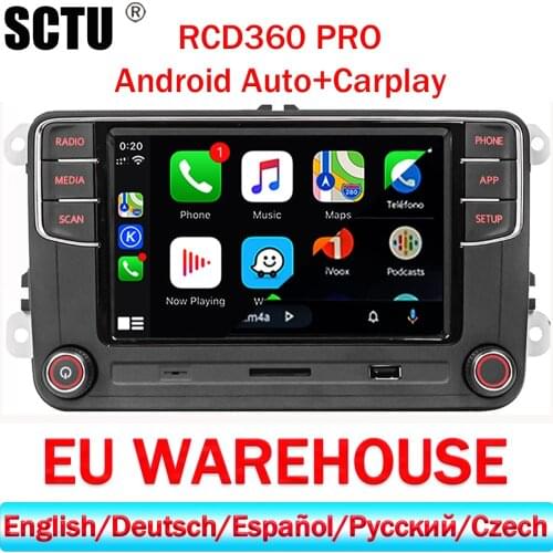 RCD360 PRO Car Radio Carplay Android Auto For VW Polo 5 6 Golf Passat Caddy Tiguan Touran Eos Jetta T5 TAX FREE 6RD035187B