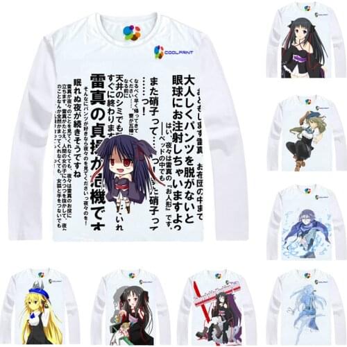 Coolprint Anime Shirt Unbreakable Machine-Doll T-Shirts Long Sleeve Kiko Shojo Wa Kizutsukanai Yaya Cosplay Motivs Kawaii Shirts