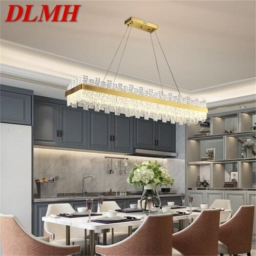 DLMH Pendant Lights Postmodern Gold Luxury Brass Round LED Lamp Fixture For Home Decoration