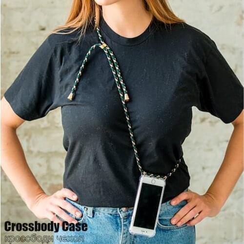 For Samsung Galaxy A9 A5 A6 A7 A8 Plus 2018 A750 Fashion Crossbody Strap Lanyard Shockproof Transparent Phone Case For A6S A8s