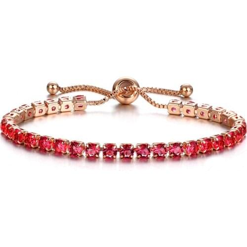 European and American fashion fashion inlaid crystal push-pull bracelet lady gold full crystal single row hand ornaments