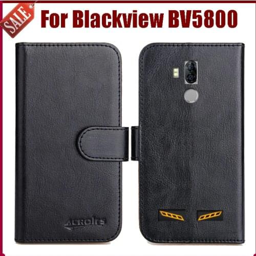 Hot Sale! Blackview BV5800 Case New Arrival 6 Colors High Quality Flip Leather Protective Cover For Blackview BV5800 Case