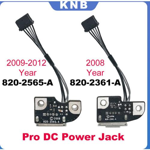 Original 820-2565-A For Macbook Pro A1278 A1286 DC Power Jack Board 2009 2010 2011 2012 Years