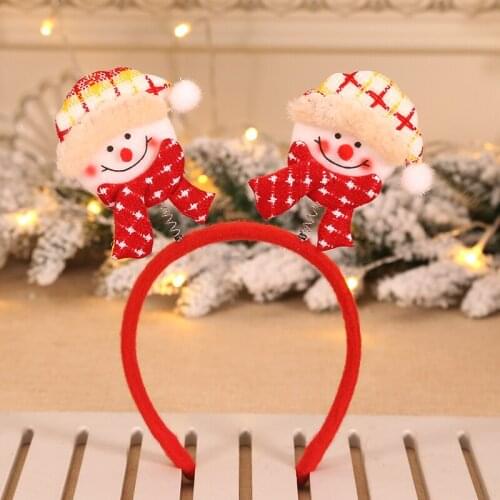 Unisex Christmas Hairpin Festival Holiday Cartoon Hairbands Head wear Xmas Party Ornament Winter Women Men Boys Girls