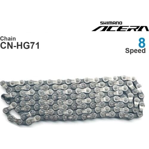 SHIMANO ACERA HG71 8v Chains - 8-Speed - HYPERGLIDE - MTB Chain 114L Original bicycle parts also rated for E-BIKE use