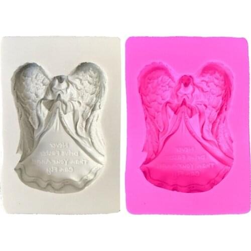 Angel Epoxy Resin Silicone Mold Angel Emboss Silicone Mold Angel Cake Decor Mold LX9E