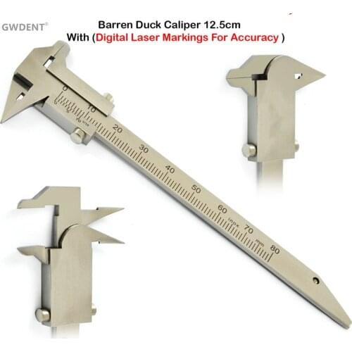 Dental Orthodontic Barren Duck Bracket Positioning Gauges Calipers With Laser Marking Laboratory