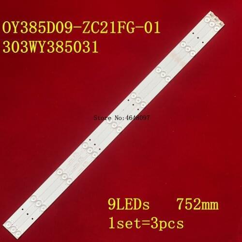 LED Backlight strip 9 Lamps For OY385D09-ZC21FG-01 303WY385031 LE39D80SA NEW