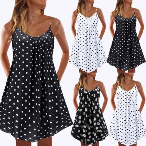 Taytayvola NEW 2021 Summer Fashion Women Dress Sleeveless Flower Print Dresses for Women Sundress Fashion Beach Dress Streetwear