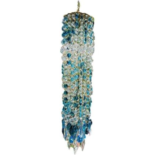 Wind Chimes Decorative Eye-catching Glass Faux Crystal Wind-bell Home Balcony Hanging Decoration