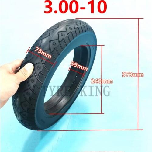High Quality 3.00-10 Non-Pneumatic Solid Tire 14x3.2 Explosion-proof Tubeless Tyre for Electric Vehicles E-bike Electric Scooter
