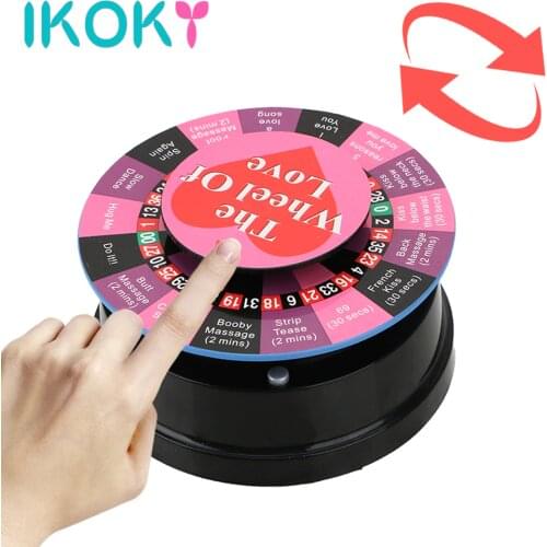 IKOKY Sex Game Table Set Flirting Toys Electric Fun Carousel for Couples Funny Sex Toys for Couple Foreplay Gift