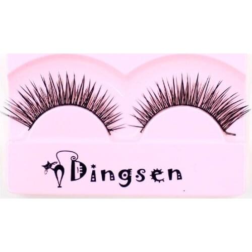 1 pairs Natural shimmery rhinestone false eyelashes fashion glitter lashes extension makeup