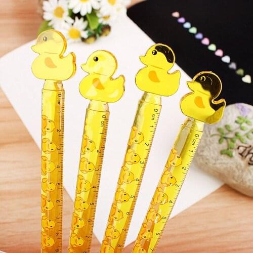 1PC New Drawing Ruler Creative Kawaii Student Straight Ruler Study Measure Stationery School Office Supply Promotion Gift