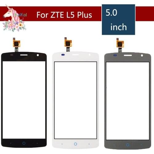 10pcs/lot 5.0" For ZTE Blade L5 Plus LCD Touch Screen Digitizer Sensor Outer Glass Lens Panel Replacement
