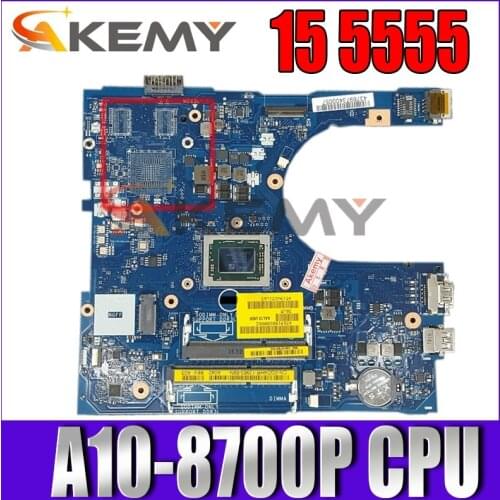 100% WORKING For DELL Inspiron 15 5555 Motherboard With A10-8700p CPU 0GD4HR GD4HR AAL12 LA-C142P mainboard DDR3L testd ok