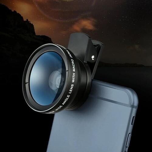 2 in 1 Lens 0.45X Wide Angle And Macro Len Professional HD Camera Universal Lens for All Kind of Mobile Phone