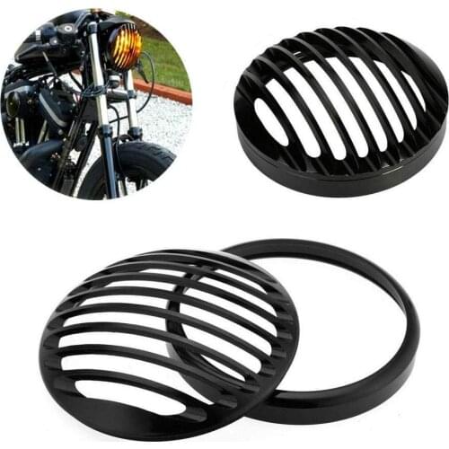 5.75INCH Motorcycle Headlight Protective Guard for XL CNC Headlamp Guard for Harley Davidson 5 Sportster Guard883 1200 2004-2014