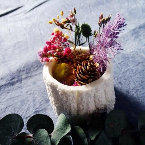 Shaped Silicone Mold Flower Pot Vase Concrete Cement Mold DIY Clay Ashtray Candle Holder Mould Gypsum Silicone Mold