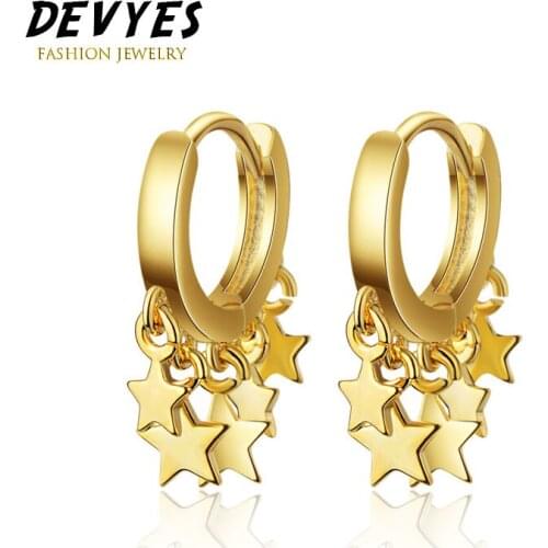 Fashion Hanging Star Earrings Female Temperament Korean Personality Ear Buckles Simple All-match Earrings Jewelry