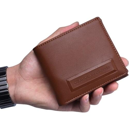 Mens Leather Wallet Retro Short Slim Mens Wallet Money Credit Card Holder Mens Wallet Money Wallet Bag
