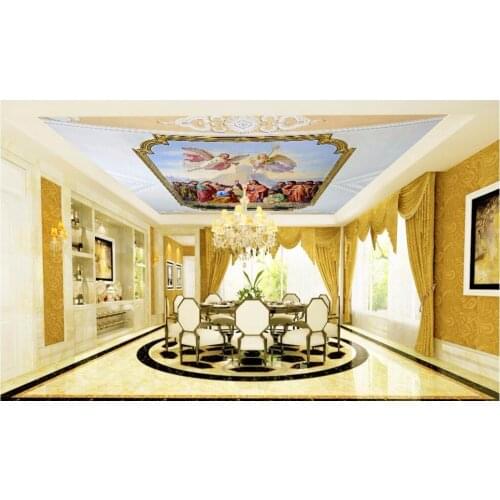 3d ceiling murals wallpaper custom photo European Jesus angels teach people home decor living room 3d wall murals wallpaper