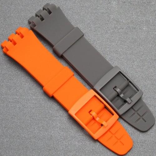 The New! Applicable to for swatch strap Swatch strap silicone strap multifunction watch strap SUS watch accessories