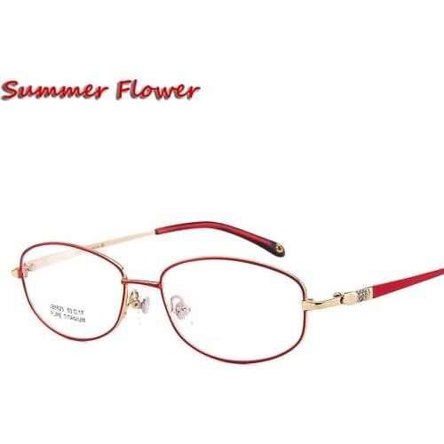 14 g Prescription Glasses Women Pure Titanium Frame Lentes Opticos Gafas Quality Titanium Frames Super Light