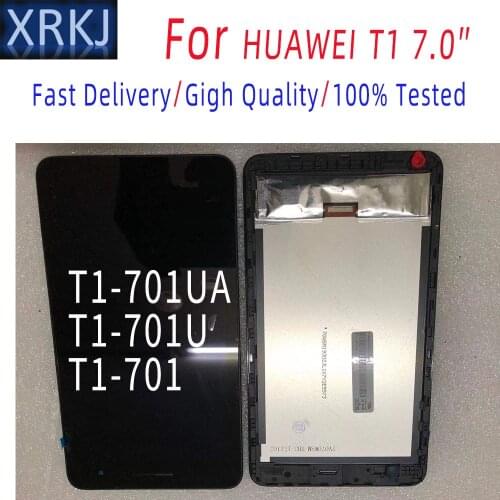 Original New T1-701U Screen 7inch For Huawei Honor Play Mediapad T1-701 T1-701W Display Lcd With Touch Screen Digitizer Assembly