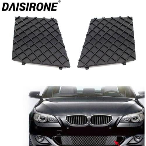 1 Pair Left+Right Car Front Bumper Lower Mesh Grill Cover Trim For BMW E60 E61 M Sport 7897186 7897184