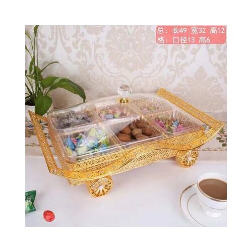 Dry fruit lattice with cover European high-grade candy box transparent water melon fruit compote wedding snacks