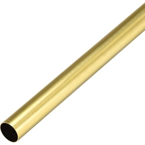 Uxcell Brass Round Tube 300mm Length 14mm OD 0.5mm Wall Thickness Seamless Straight Pipe Tubing