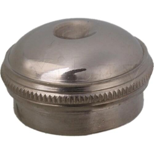 Yibuy Silver Tone Nickel-plated Brass Flute Head Joint Crown Headjoint Cap Flute Part Replacement