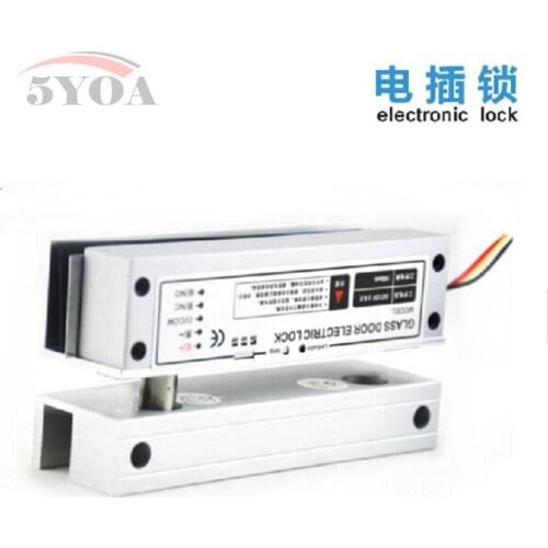 Security Electric Drop Bolt Lock for Fully Frame Less Glass Door Electronic Door Lock Access Control System Kit Security