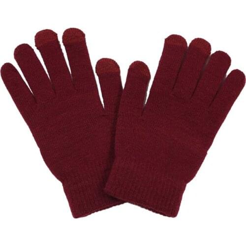 Unisex Winter Warm Knit Gloves Hand Warmer Touch Screen Smart Phone Thick Mitten