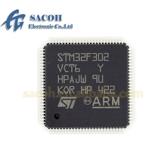 1PCS New OriginaI STM32F302VCT6 STM32F302VCT6TR or STM32F302VBT6 or STM32F303VCT6 or STM32F303VBT6 LQFP-100 ARM 32bit MCU+FPU