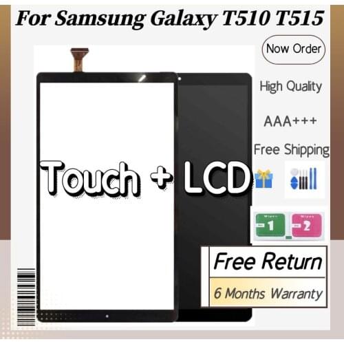 100% Tested LCD For Samsung Galaxy Tab A 10.1 2019 T510 T515 T517 SM-T515 SM-T510 LCD Display Touch Screen Digitizer Assembly