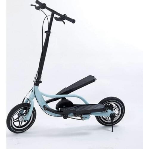 12 Inch Air Wheel Double Pedal Scooter With Aluminum Alloy Frame & Disk Brake